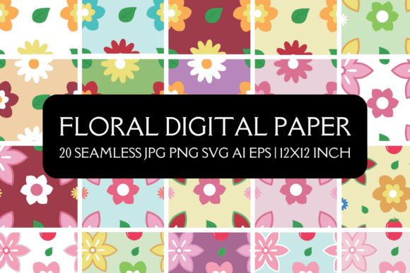 Floral Digital Papers Review