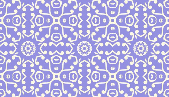 Floral Geometry Seamless Pattern 2