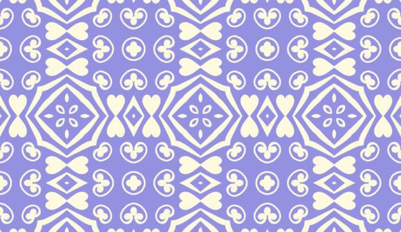 Floral Geometry Seamless Pattern 6