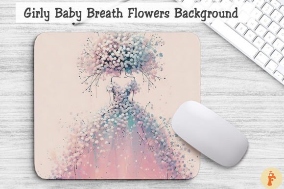 Girly Baby Breath Flowers Background