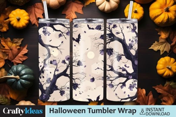 Gothic Floral Halloween 20 Oz Tumbler