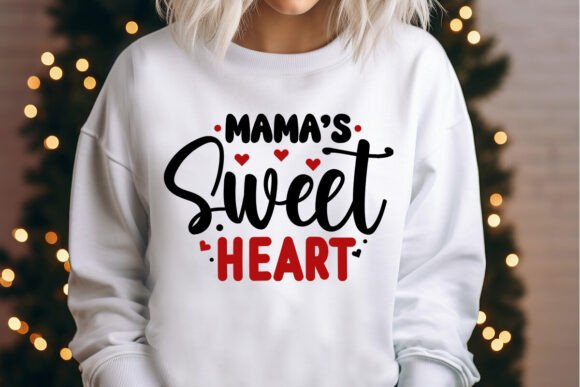 Mama's Sweet Heart Svg Design