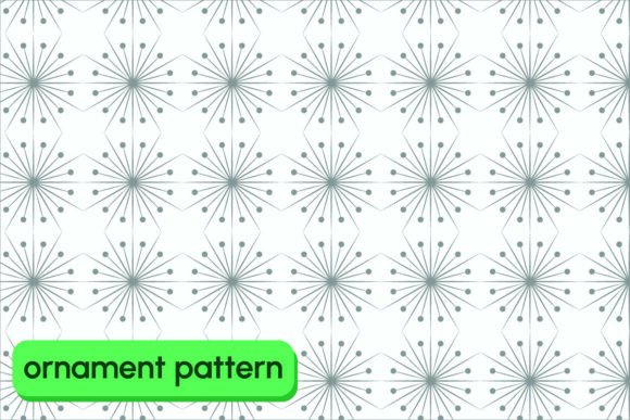 Monochrome Floral Ornament Pattern