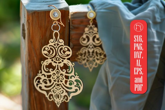 Summer Earrings Laser Cut SVG