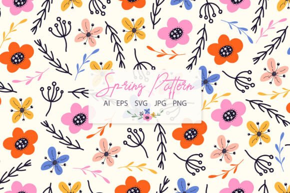 Y2k, Cute Floral Spring Pattern